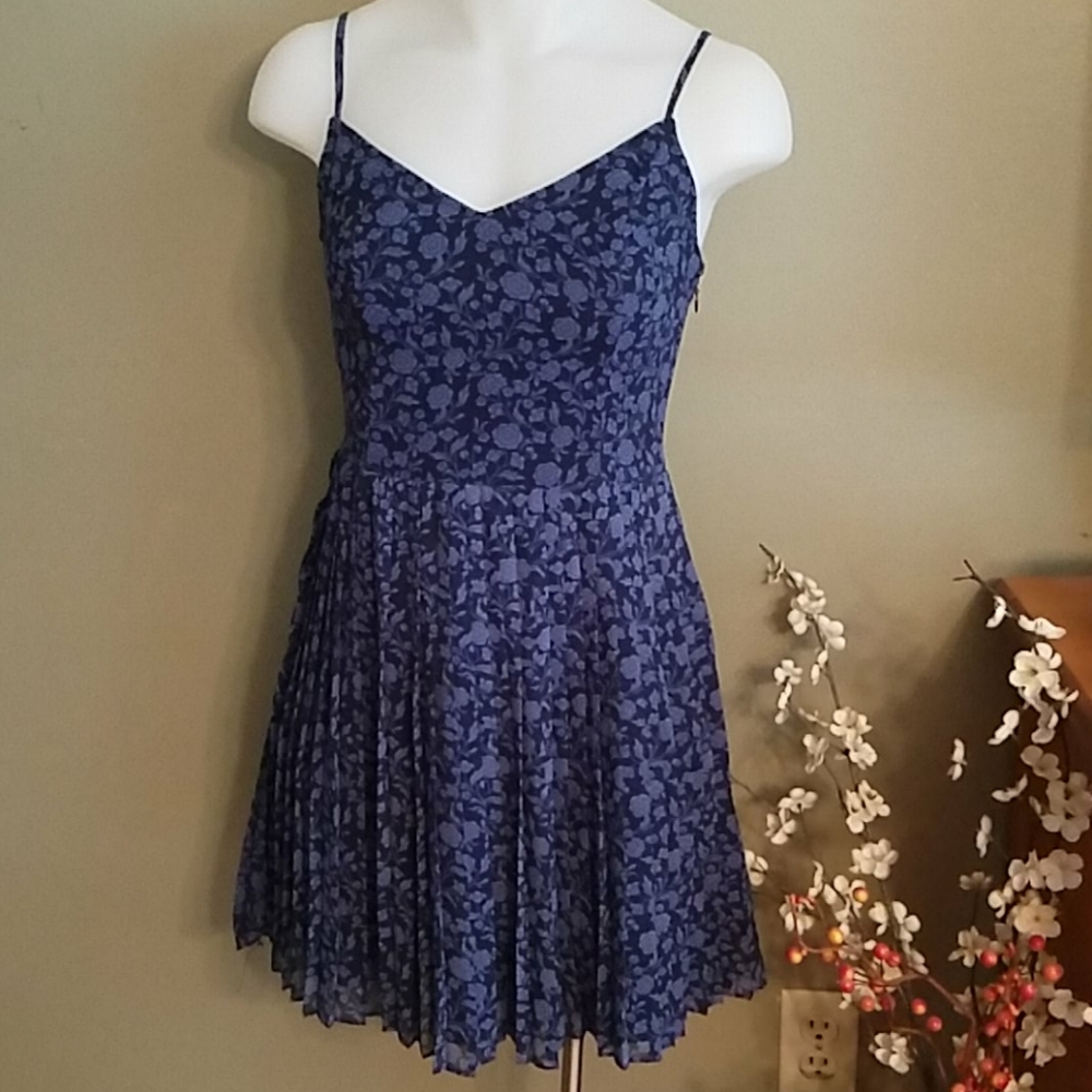 Hollister pleated skater mini dress